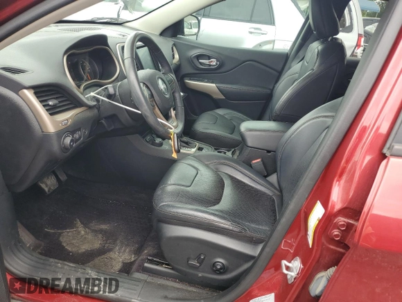2017 Jeep Cherokee Limited z VIN 1C4PJMDS1HW638040, wystawiony jako Copart lot #59277955 z przebiegiem 43 196 mil mil oraz Szkoda całkowita • Salvage title. Historia ofert i sprzedaży dostępna na DreamBid. Obrazek 7.