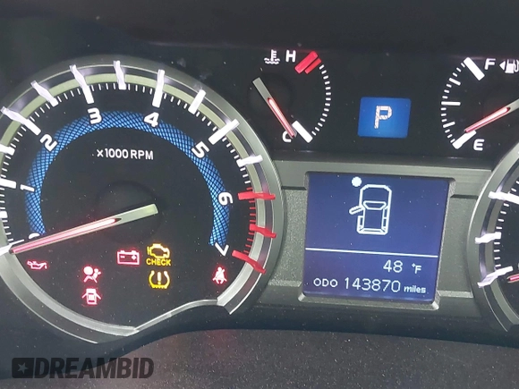 2018 Toyota 4Runner SR5 with VIN JTEBU5JRXJ5496738, listed as a IAAI auction lot 41846428 with 143,870 mi miles. Bid and sale history available at carsss.com. Image 15.