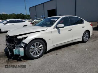 2017 Infiniti Q50 Premium z VIN JN1EV7AP1HM741244, wystawiony jako Copart lot #58897915 z przebiegiem 121 385 mil mil oraz Szkoda całkowita • Salvage title. Historia ofert i sprzedaży dostępna na DreamBid. Obrazek 1.