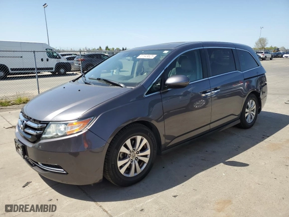 2015 Honda Odyssey EX-L with VIN 5FNRL5H68FB055570, listed as a Copart auction lot 53642005 with 138,928 mi miles and Salvage Title. Bid and sale history available at carsss.com. Image 1.
