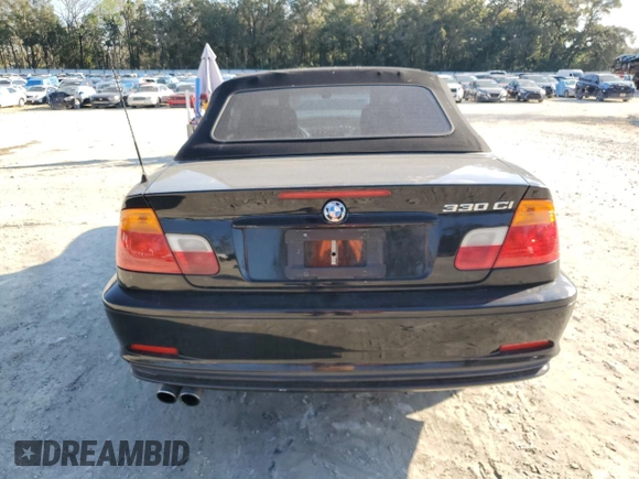 2001 BMW 3 Series 330Ci with VIN WBABS53481JU85155, listed as a Copart auction lot 44181575 with 149,606 mi miles and Salvage Title. Bid and sale history available at carsss.com. Image 6.