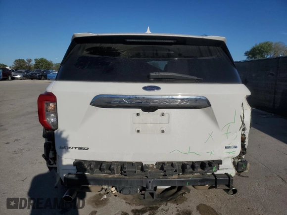 2020 Ford Explorer Limited with VIN 1FMSK8FH4LGA10441, listed as a Copart auction lot 48137415 with 76,246 mi miles and Non Repairable. Bid and sale history available at carsss.com. Image 6.