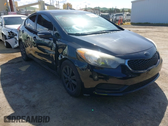 2016 Kia Forte LX with VIN KNAFX4A63G5506920, listed as a IAAI auction lot 41924410 with 120,451 mi miles. Bid and sale history available at carsss.com. Image 1.