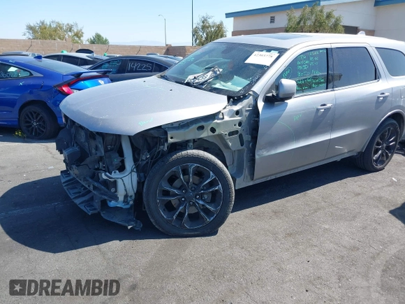2020 Dodge Durango GT Plus with VIN 1C4RDJDG4LC258601, listed as a IAAI auction lot 42303778 with 111,535 mi miles and . Bid and sale history available at DreamBid. Image 6.
