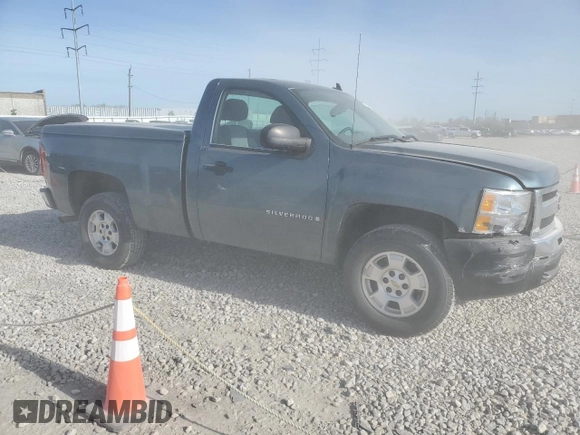 2009 Chevrolet Silverado 1500 Work Truck with VIN 1GCEC14X39Z177807, listed as a Copart auction lot 54479315 with 133,062 mi miles and Salvage Title. Bid and sale history available at DreamBid. Image 4.