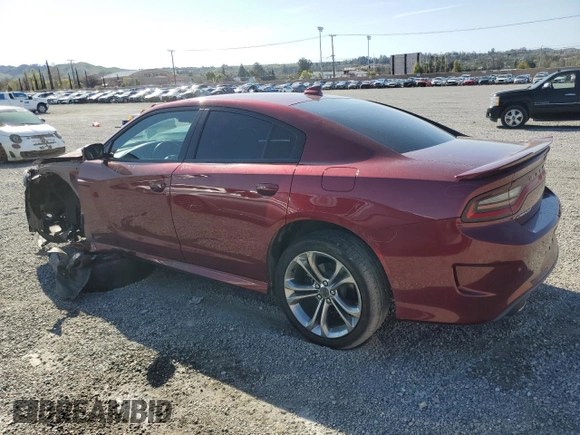 2020 Dodge Charger GT with VIN 2C3CDXHG2LH154208, listed as a Copart auction lot 49697165 with 57,502 mi miles and Salvage Title. Bid and sale history available at carsss.com. Image 2.