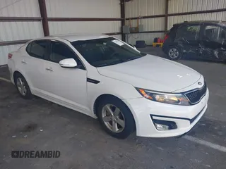 2015 Kia Optima LX with VIN KNAGM4A77F5568339, listed as a IAAI auction lot 42695740 with 135,632 mi miles and . Bid and sale history available at DreamBid. Image 1.