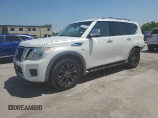 2017 Nissan Armada SV z VIN JN8AY2NC4H9505112, wystawiony jako Copart lot #51912125 z przebiegiem 196 303 mil mil oraz Szkoda całkowita • Salvage title. Historia ofert i sprzedaży dostępna na DreamBid. Obrazek 1.