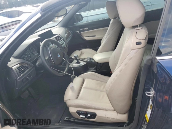2017 BMW 2 Series 230i with VIN WBA2K9C39HV647568, listed as a Copart auction lot 43027895 with 51,258 mi miles and Salvage title. Bid and sale history available at DreamBid. Image 7.