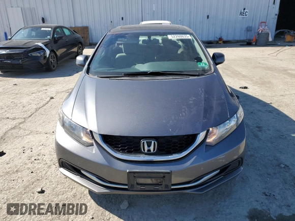 2013 Honda Civic EX with VIN 19XFB2F8XDE268824, listed as a Copart auction lot 52260635 with 141,214 mi miles and Salvage Title. Bid and sale history available at DreamBid. Image 5.