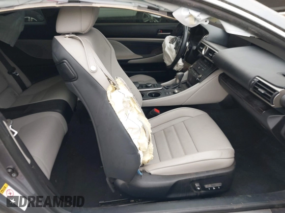 2016 Lexus RC 200t F Sport with VIN JTHHA5BC8G5000263, listed as a IAAI auction lot 41709340 with 85,310 mi miles and . Bid and sale history available at DreamBid. Image 5.