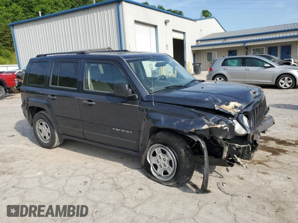 2014 Jeep Patriot Sport with VIN 1C4NJPBA8ED642323, listed as a Copart auction lot 60230985 with 167,240 mi miles and Salvage title. Bid and sale history available at DreamBid. Image 4.