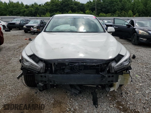 2017 Infiniti Q50 Premium with VIN JN1EV7AP3HM732884, listed as a Copart auction lot 60314675 with 75,597 mi miles and Salvage title. Bid and sale history available at DreamBid. Image 5.