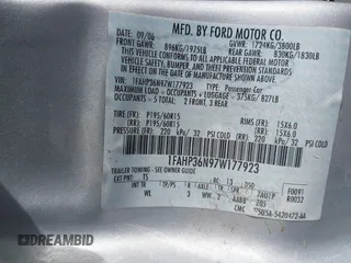 2007 Ford Focus SE с VIN 1FAHP36N97W177923, выставлен на аукционе IAAI как лот 41268410 с пробегом 311 039 миль миль и . История ставок и продаж доступна на DreamBid. Изображение 9.