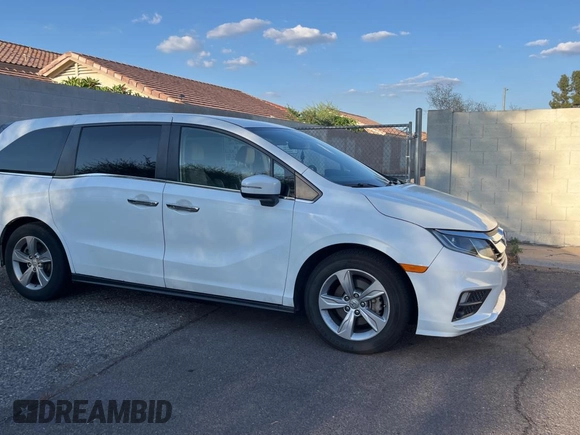 2020 Honda Odyssey EX-L с VIN 5FNRL6H70LB066458, выставлен на аукционе Copart как лот 59820815 с пробегом 76 255 миль миль и Списание • Salvage title. История ставок и продаж доступна на DreamBid. Изображение 1.