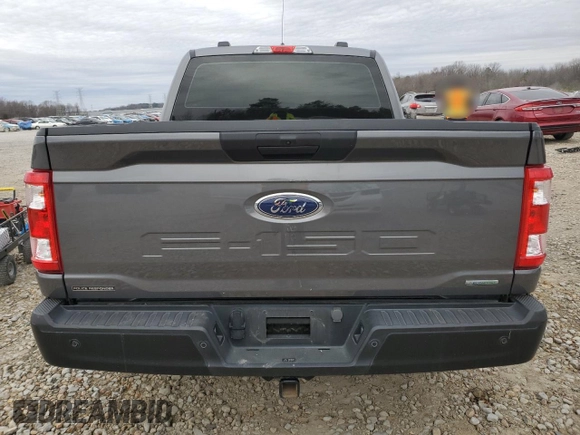2023 Ford F-150 with VIN 1FTFW1P85PKD23050, listed as a Copart auction lot 48001595 with 42,427 mi miles and Salvage title. Bid and sale history available at DreamBid. Image 6.