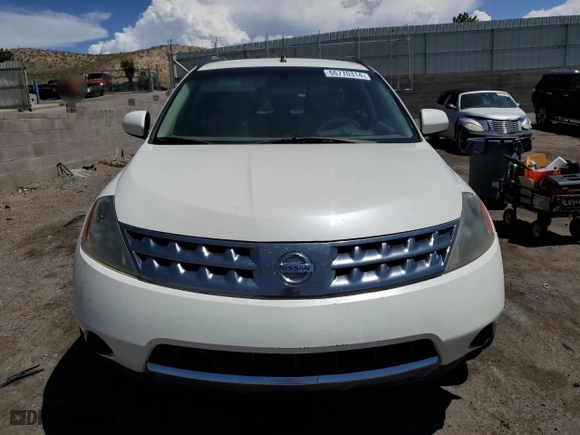 2007 Nissan Murano S with VIN JN8AZ08W17W621164, listed as a Copart auction lot 66770314 with 199,252 mi miles and Salvage Title. Bid and sale history available at carsss.com. Image 5.