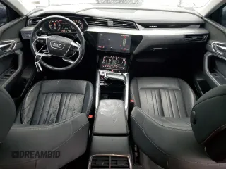 2021 Audi e-tron Premium Plus with VIN WA1LAAGEXMB017927, listed as a Copart auction lot 83877554 with 54,348 mi miles and Salvage Title. Bid and sale history available at DreamBid. Image 8.