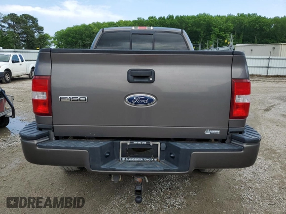 2004 Ford F-150 XLT with VIN 1FTRF04574KA07615, listed as a Copart auction lot 56535705 with 106,747 mi miles and Clean title. Bid and sale history available at DreamBid. Image 6.
