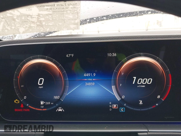 2022 Mercedes-Benz GLE 350 with VIN 4JGFB4JB4NA624585, listed as a IAAI auction lot 41788075 with 34,859 mi miles and . Bid and sale history available at DreamBid. Image 7.