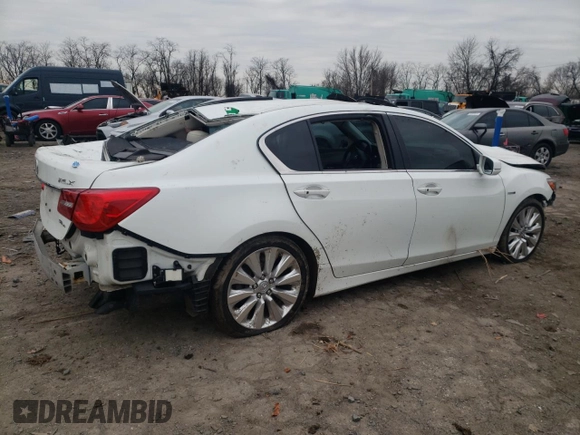 2017 Acura RLX Hybrid Advance z VIN JH4KC2F94HC000013, wystawiony jako Copart lot #84942594 z przebiegiem 125 836 mil mil oraz Szkoda całkowita • Salvage title. Historia ofert i sprzedaży dostępna na DreamBid. Obrazek 3.