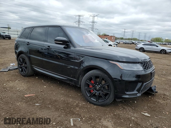 2020 Land Rover Range Rover Sport HST with VIN SALWS2RU6LA720061, listed as a Copart auction lot 55636705 with 42,485 mi miles and Salvage title. Bid and sale history available at DreamBid. Image 4.