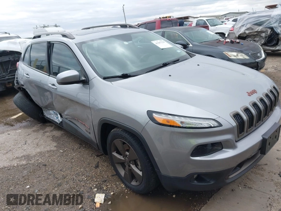 2016 Jeep Cherokee Latitude with VIN 1C4PJLCB5GW369955, listed as a IAAI auction lot 41297796 with 99,029 mi miles. Bid and sale history available at carsss.com. Image 1.