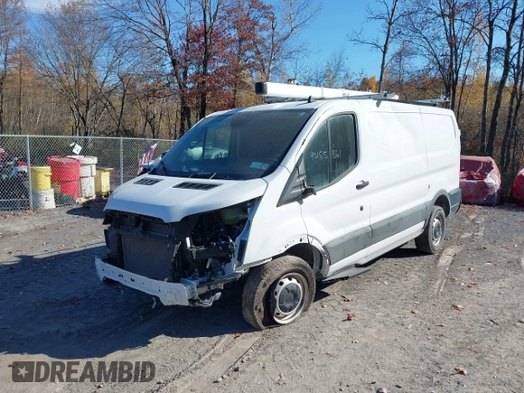 2023 Ford Transit Cargo with VIN 1FTBR1Y86PKA79798, listed as a IAAI auction lot 40155361 with 28,670 mi miles and . Bid and sale history available at DreamBid. Image 6.