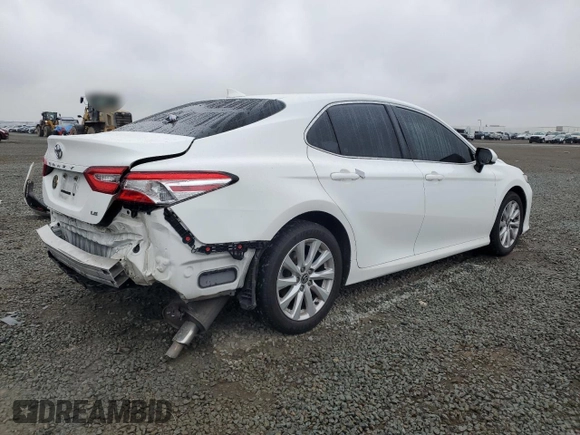 2020 Toyota Camry LE with VIN 4T1C11AK8LU361548, listed as a Copart auction lot 51268395 with 209,349 mi miles and Salvage Title. Bid and sale history available at carsss.com. Image 3.