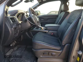 2024 Nissan Titan Pro-4X with VIN 1N6AA1ED7RN106901, listed as a Copart auction lot 43573995 with 42,973 mi miles and Salvage title. Bid and sale history available at DreamBid. Image 7.