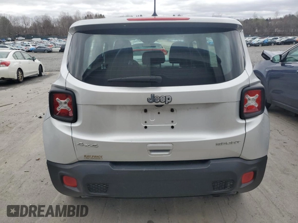 2018 Jeep Renegade Sport with VIN ZACCJBAB6JPJ43260, listed as a Copart auction lot 51775635 with 163,143 mi miles and Salvage Title. Bid and sale history available at DreamBid. Image 6.