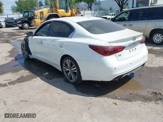 2020 Infiniti Q50 3.0t SPORT with VIN JN1EV7AR3LM256680, listed as a IAAI auction lot 41913945 with 61,684 mi miles. Bid and sale history available at carsss.com. Image 3.