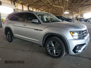 2019 Volkswagen Atlas SEL R-Line with VIN 1V2RR2CA3KC552024, listed as a Copart auction lot 55373015 with 110,655 mi miles and Salvage title. Bid and sale history available at DreamBid. Image 4.