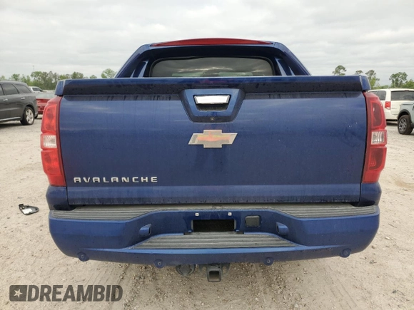 2013 Chevrolet Avalanche LS with VIN 3GNMCEE08DG261223, listed as a Copart auction lot 52875655 with Not provided miles and Salvage title. Bid and sale history available at DreamBid. Image 6.
