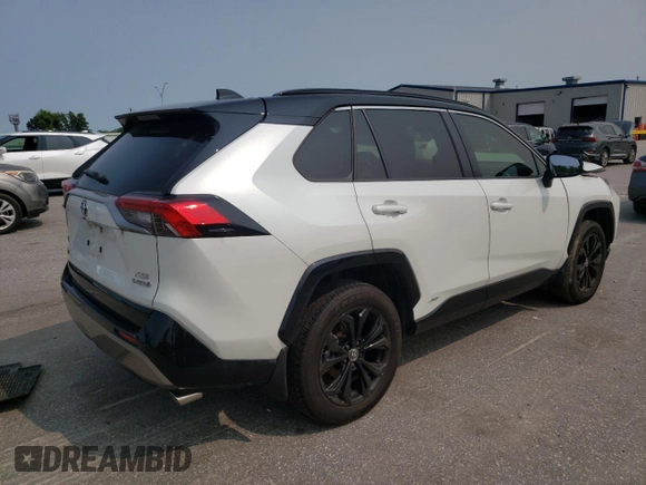 2023 Toyota RAV4 Hybrid XSE with VIN JTME6RFV5PJ034726, listed as a Copart auction lot 59105585 with 35,528 mi miles and Salvage title. Bid and sale history available at DreamBid. Image 3.