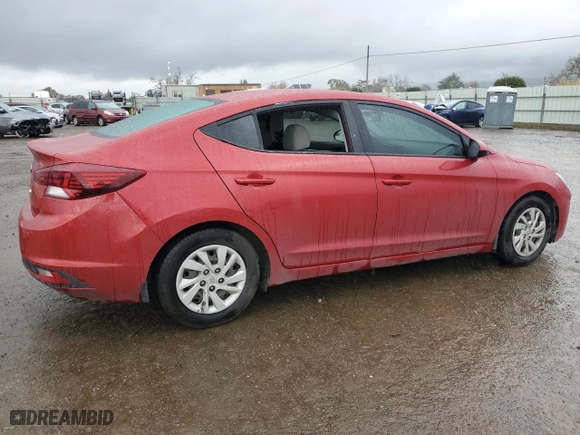 2019 Hyundai Elantra SE with VIN 5NPD74LFXKH491266, listed as a Copart auction lot 41637855 with 134,917 mi miles and Salvage Title. Bid and sale history available at carsss.com. Image 3.