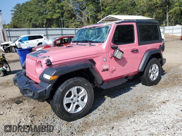 2021 Jeep Wrangler Willys with VIN 1C4HJXAG6MW651740, listed as a Copart auction lot 75310184 with 39,608 mi miles and Salvage title. Bid and sale history available at DreamBid. Image 1.