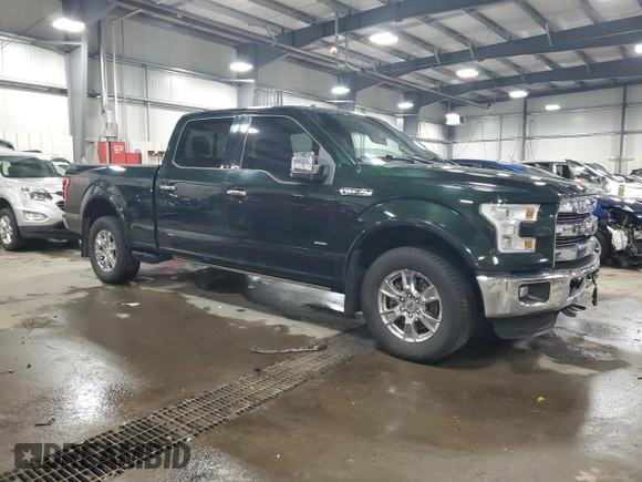 2015 Ford F-150 XLT with VIN 1FTFW1EG4FFC07579, listed as a Copart auction lot 50425565 with 89,931 mi miles and Salvage Title. Bid and sale history available at carsss.com. Image 4.
