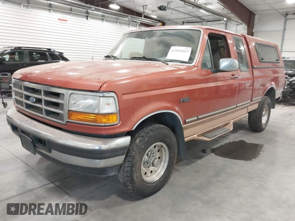 1995 Ford F-150 with VIN 1FTEX14H1SKB10036, listed as a IAAI auction lot 41854007 with 1 mi miles. Bid and sale history available at carsss.com. Image 2.