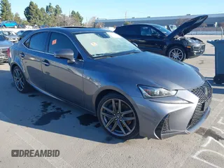 2018 Lexus IS with VIN JTHBA1D24J5074662, listed as a IAAI auction lot 41678780 with 1 mi miles. Bid and sale history available at carsss.com. Image 1.