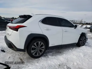 2020 Lexus UX 250h F Sport with VIN JTHR9JBH7L2032974, listed as a Copart auction lot 87505865 with 51,461 mi miles and Salvage title. Bid and sale history available at DreamBid. Image 3.
