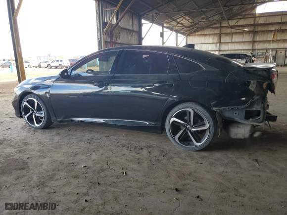 2019 Honda Accord Sedan LX 1.5T with VIN 1HGCV1F10KA098160, listed as a Copart auction lot 48826345 with 46,643 mi miles and Salvage Title. Bid and sale history available at carsss.com. Image 2.