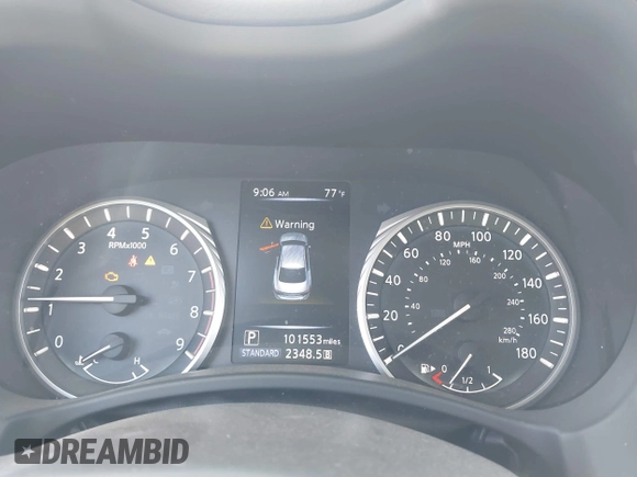 2018 Infiniti Q50 Luxe with VIN JN1EV7AP9JM358741, listed as a IAAI auction lot 42644098 with 101,553 mi miles and . Bid and sale history available at DreamBid. Image 7.