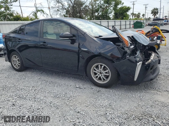 2020 Toyota Prius LE with VIN JTDL9RFU1L3022075, listed as a Copart auction lot 56400245 with 52,512 mi miles and Non repairable. Bid and sale history available at DreamBid. Image 4.