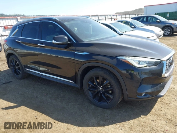 2019 Infiniti QX50 Luxe with VIN 3PCAJ5M34KF126367, listed as a IAAI auction lot 42140786 with 66,038 mi miles and . Bid and sale history available at DreamBid. Image 1.