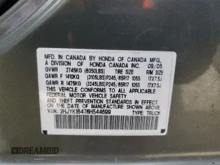 2006 Honda Ridgeline RTS z VIN 2HJYK16476H544699, wystawiony jako Copart lot #53528725 z przebiegiem 225 881 mil mil oraz Szkoda całkowita • Salvage title. Historia ofert i sprzedaży dostępna na DreamBid. Obrazek 12.