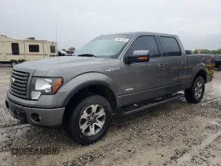 2012 Ford F-150 XL with VIN 1FTFW1ETXCFC20538, listed as a Copart auction lot 58801535 with 204,724 mi miles and Salvage title. Bid and sale history available at DreamBid. Image 1.