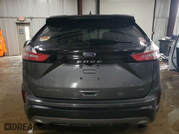 2021 Ford Edge Titanium with VIN 2FMPK4K96MBA38750, listed as a Copart auction lot 61401615 with 34,778 mi miles and Salvage title. Bid and sale history available at DreamBid. Image 6.