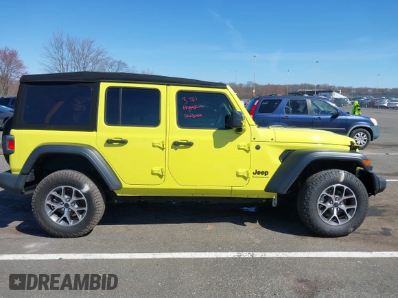 2024 Jeep Wrangler Willys with VIN 1C4PJXDN8RW111092, listed as a IAAI auction lot 41812607 with 34,873 mi miles. Bid and sale history available at carsss.com. Image 13.