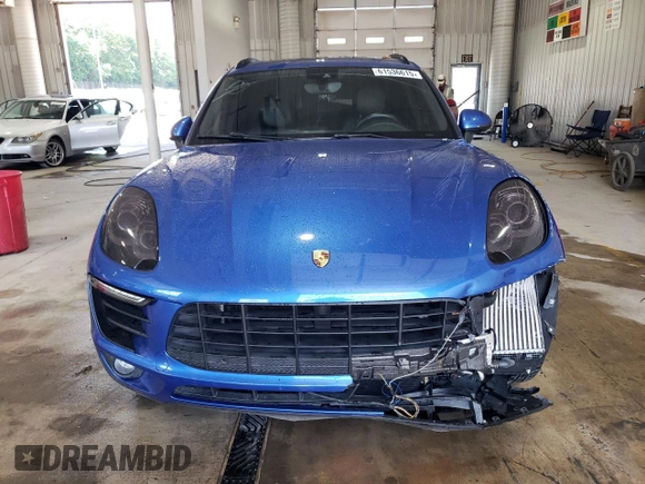 2016 Porsche Macan S with VIN WP1AB2A57GLB54877, listed as a Copart auction lot 61536615 with 123,130 mi miles and Salvage title. Bid and sale history available at DreamBid. Image 5.